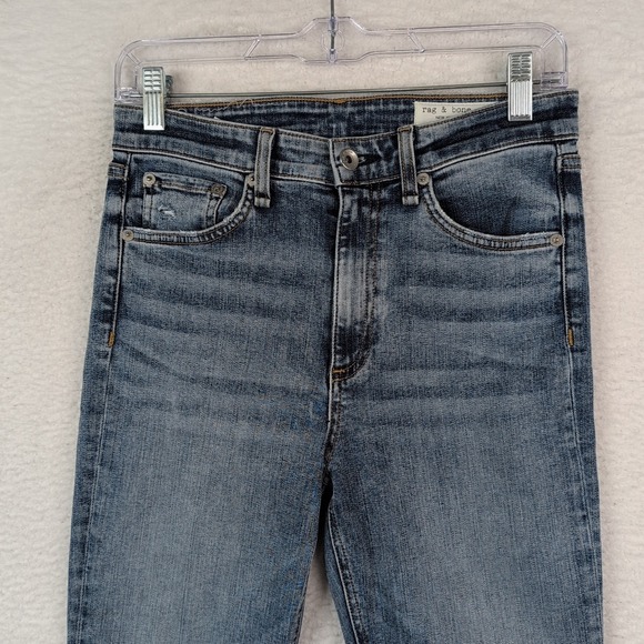 Rag & Bone Nina High Rise Ankle Skinny Jean in Norwalk Wash Women's Size 26 - Picture 5 of 12